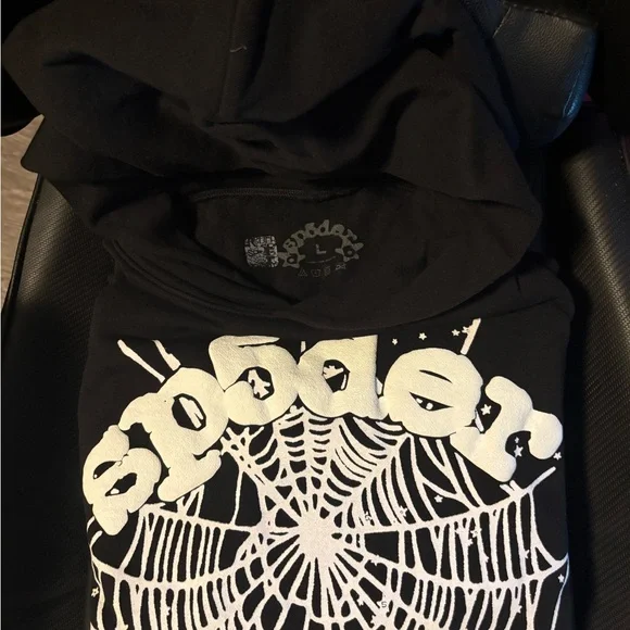 Sp5der P*NK Hoodie (Black Og Web)